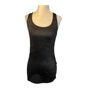 90 Degree By Reflex Power Flex Racerback Tank Top Black Camo Print Sleeveless S